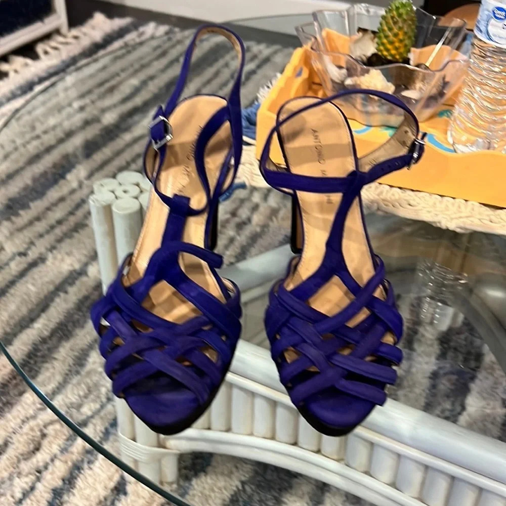 Antonio Melani 8 1/2 blue heels